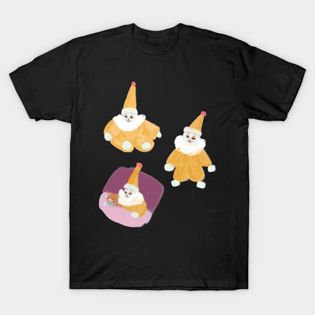 small but knowing clown pattern T-Shirt by goblinbabe